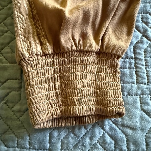 Hello Nite Tan Embroidered Jogger Lounge Pant Size XS - Picture 6 of 12